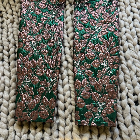 Dolce & Gabbana Multicolor Iridescent Brocade Jacquard Trousers Crop - Picture 6 of 9